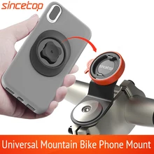 Universal Mountain Bike Phone Holder Bicycle Mobile Phone Stand Quick Mount Road Bike Handlebar Stem Mount Riding MTB Bracket