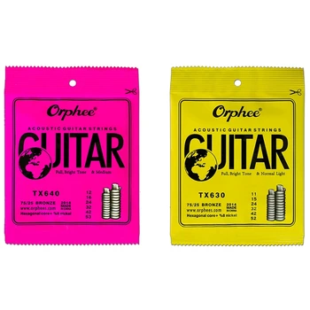 

Orphee 12Pcs Guitar String TX630/TX640 String Super Light Acoustic Guitar Strings
