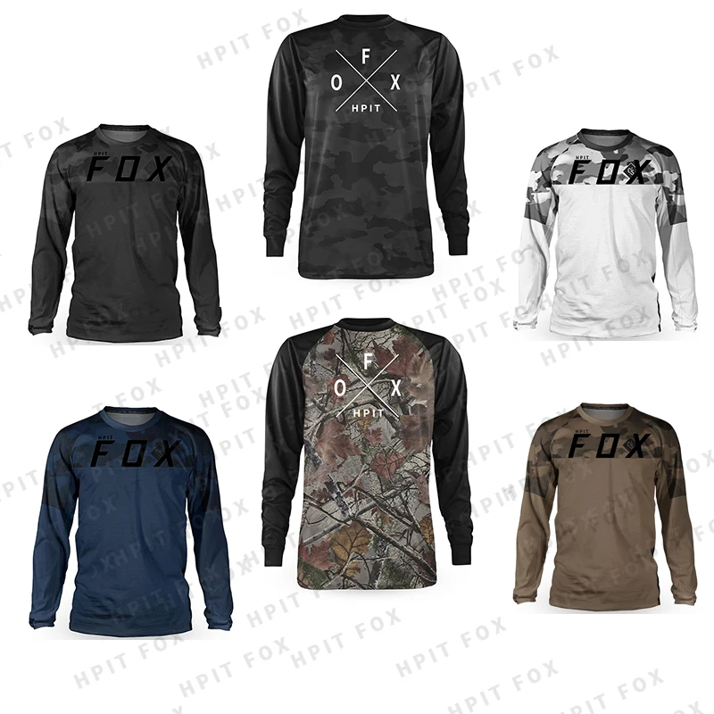 2021 Motocross Mountain Enduro Abbigliamento Bici Bicicletta Moto Downhill T-Shirt Hpit Fox Donna Uomo Ciclismo Jersey Camicie Mtb Bmx