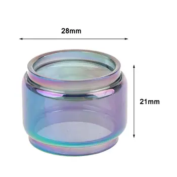 

Rainbow Color Pyrex Glass Tube Fatboy Glass Tank for Kylin Mini Tank Atomizer Q39D
