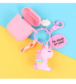 

for AirPods Pro 4 Case cute cartoon keyring Silicone Case funny for AirPods Pro4 mini Bluetooth Earphone Cover