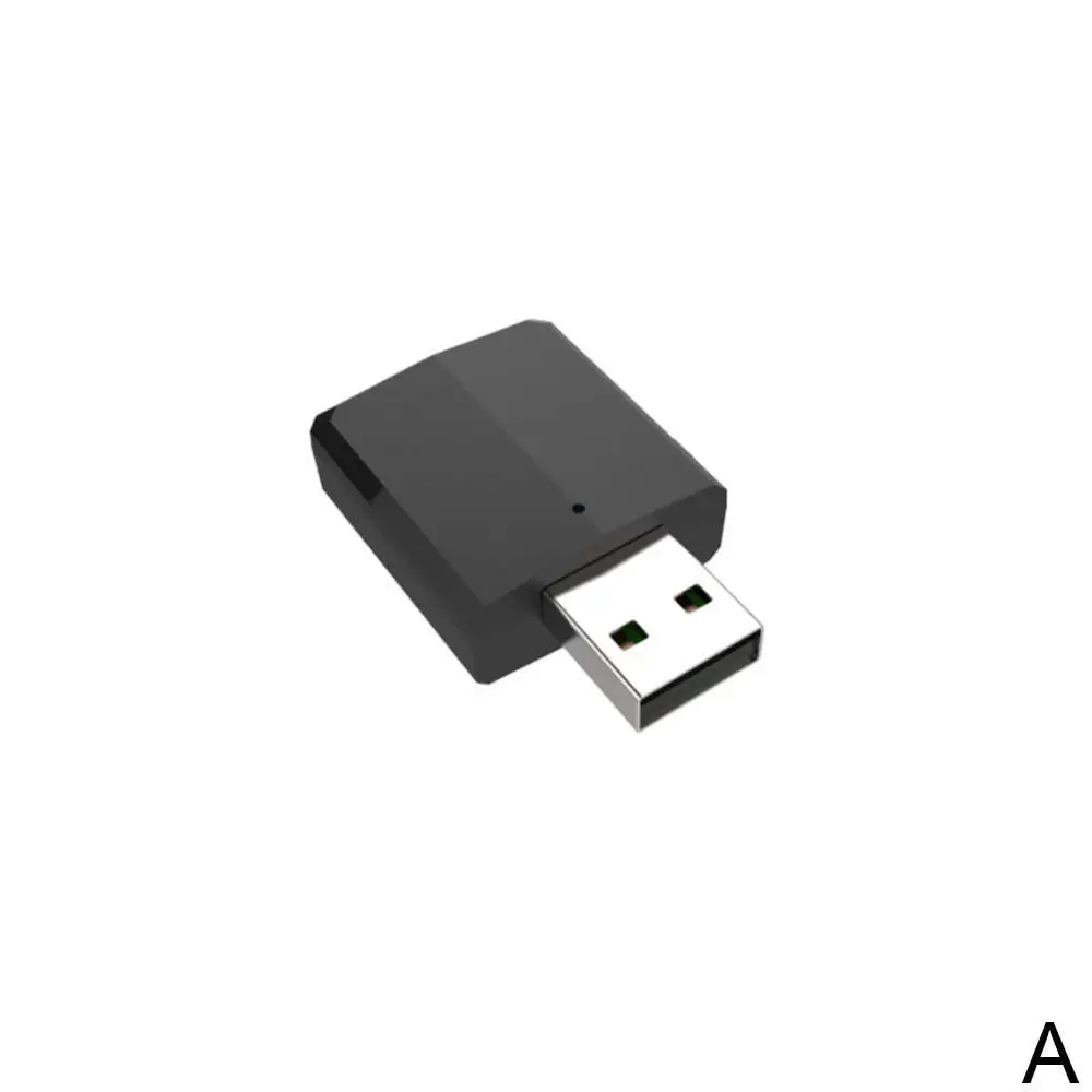 Черный Новинка 5,0 USB Bluetooth передатчик приемник ТВ мини 3 в 1 3,5 мм AUX HIFI стерео аудио беспроводной адаптер ключ для автомобиля Комплект ПК - Название цвета: Черный