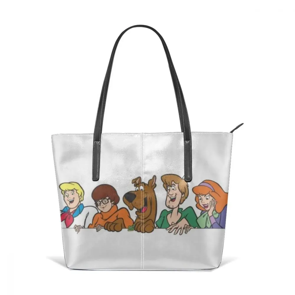 Сумка с персонажем мультфильма Scooby Doo Daphne с короткими ручками женская большая кожаная Сумка подростковая Высококачественная дорожная сумка с принтом