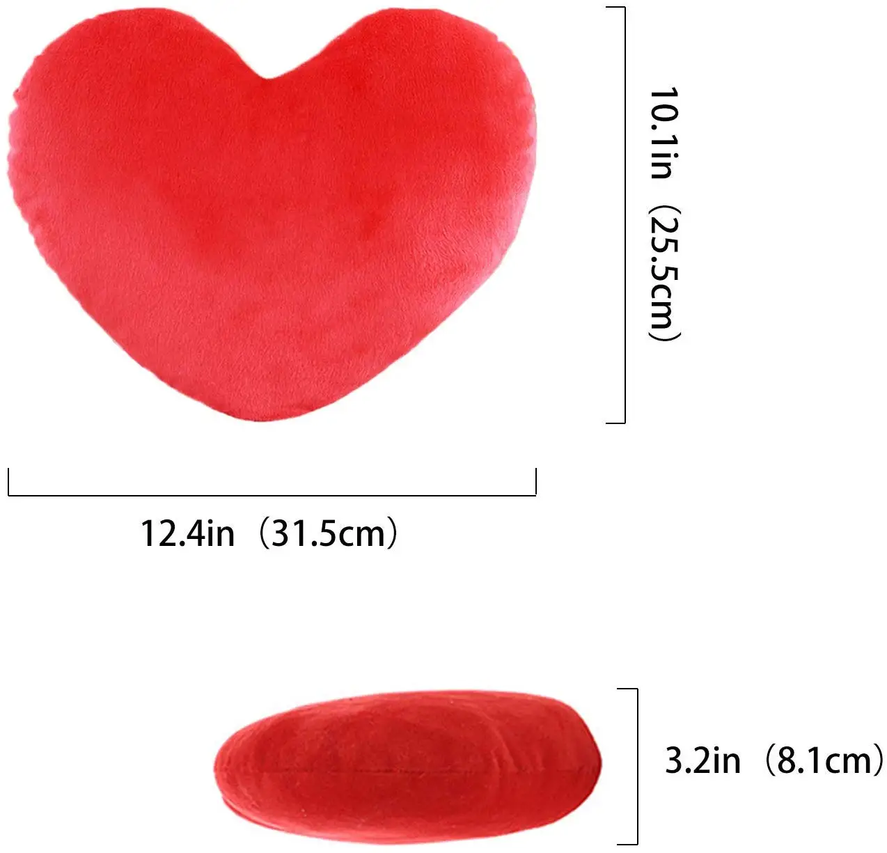 Милая плюшевая подушка с красным сердцем, подушка, игрушка, подушки, подарок для друзей/детей/девочек на День святого Валентина, подходит для жизни/кровати
