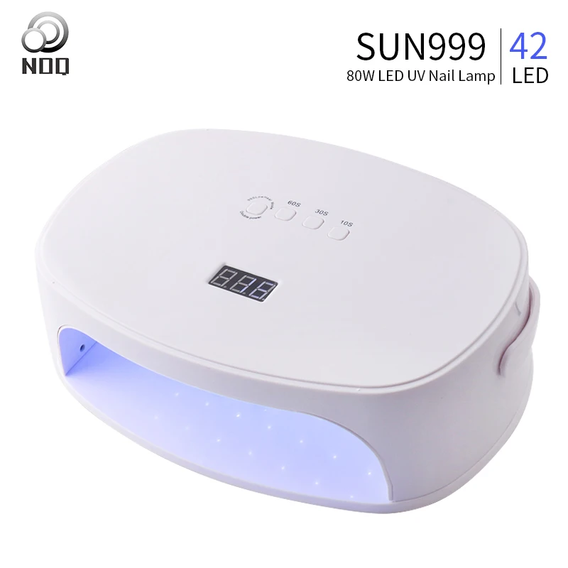 NOQ SUN999 Max84W УФ лампа для ногтей 42 бусин Светодиодная лампа для сушки ногтей для маникюра Гель-лак профессиональная портативная машинка для ногтей - Цвет: Белый