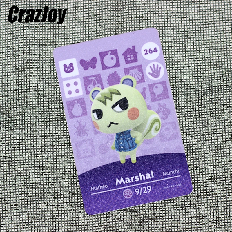 

1pcs Animal Crossing Card Amiibo New Horizons 264 marshal NFC Card for NS Games Amibo Card Set For switch NS Amiibo Carte Series