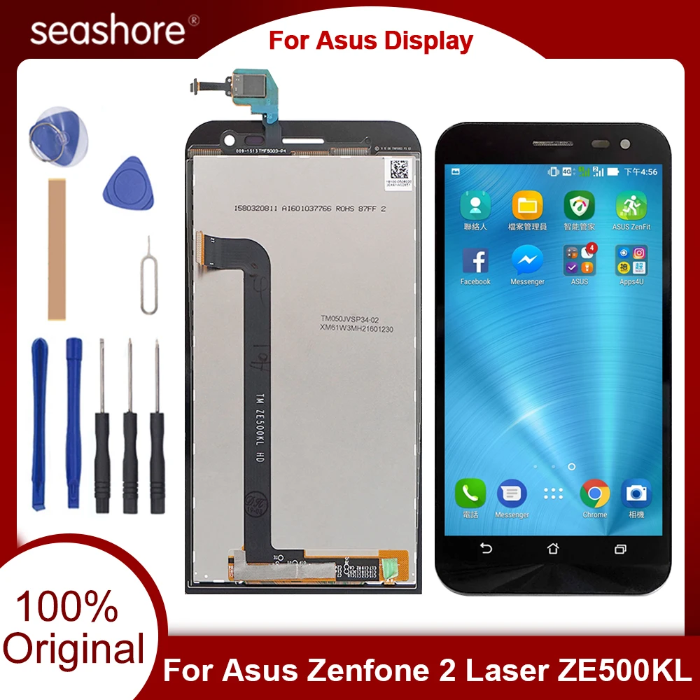 Оригинальный ЖК-дисплей для Asus ZenFone 2 Laser ZE500KL сенсорный экран дигитайзер Для Zenfone