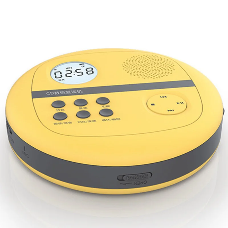 CD Walkman with speaker chassis bracket USB flash disk TF card player MP3 audio portable high fidelity music LED | Электроника