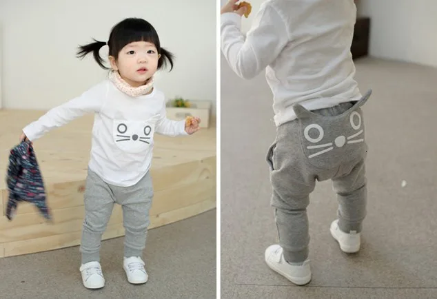 Хлопковые Штаны для малышей плотные штаны для мальчиков г. Осенне-зимняя модная новая детская одежда детские повседневные штаны
