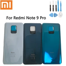 Original Xiaomi Redmi Note 9 Pro Battery Cover Back Glass Panel Redmi Note 9 Pro  Universal battery Rear Housing Door Case +Tool