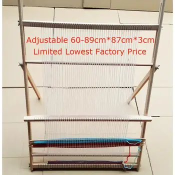 

Hand-made looms DIY lifting Tapestry Loom Large frame knitting machine with Smooth surface Beech wooden 89*87cm