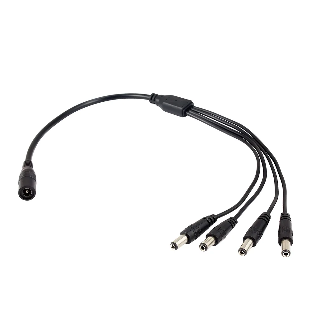 1-to-4 Cable For AHD Camera with Power Adapter can Support 4 Cameras for Surveillance DVR System | Безопасность и защита