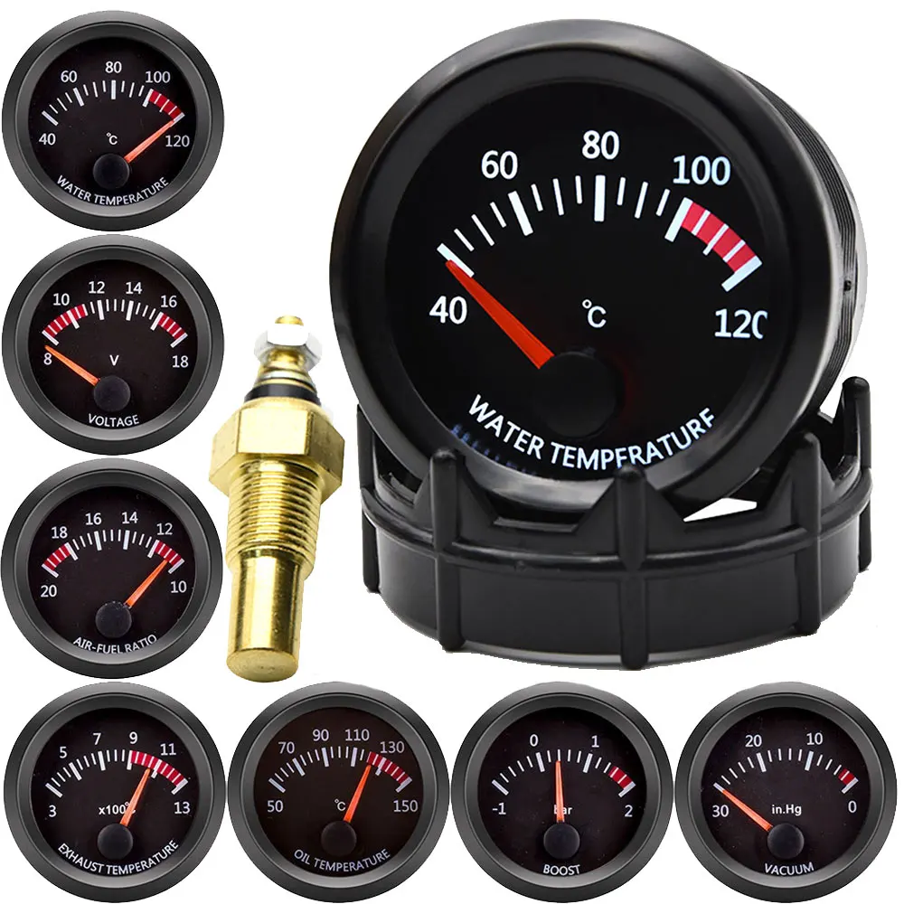 52mm Water Temp/oil Temp/voltmeter/oil Press Bar Psi /vacuum/boost