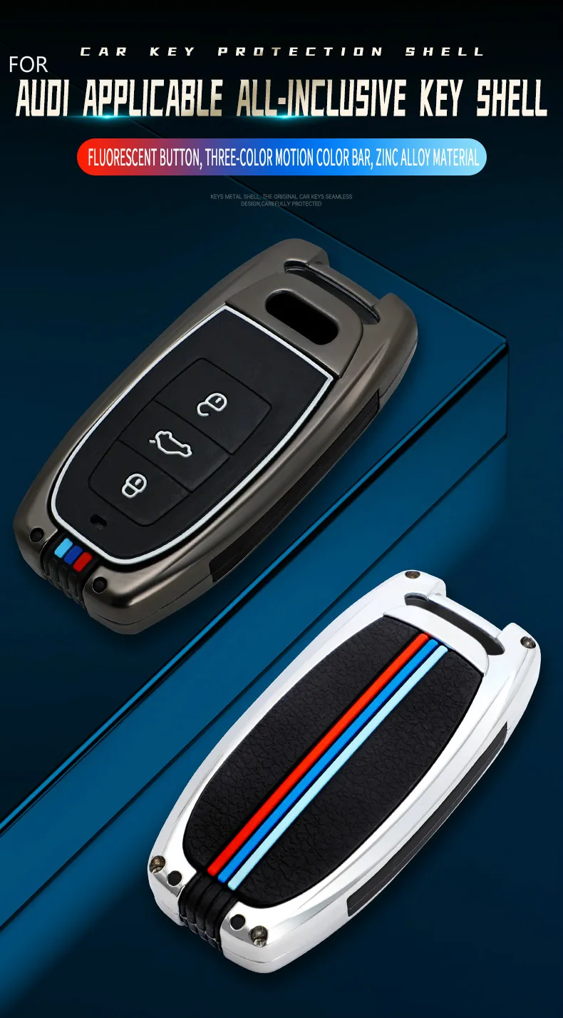 Custodia/cover per Chiave/telecomando Per Audi A1 A3 A4 A5 A6 A7 A8 Quattro Q3 Q5 Q7 2009 2010 2011 2012 2013 2014 2015 8 Custodia/cover per Chiave/telecomando Per Audi A1 A3 A4 A5 A6 A7 A8 Quattro Q3 Q5 Q7 2009 2010 2011 2012 2013 2014 2015 - H1df3bc47e0d64516adc88bdf031bbd7cF