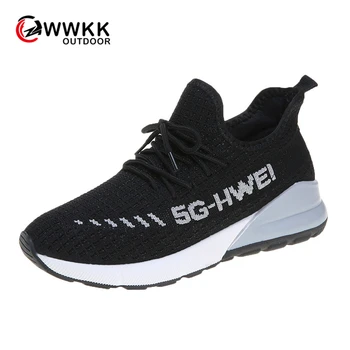 

WWKK Brand New Running Shoes for Woman Jogging Sneakers for Women Breathable Mesh Lace-up Outdoor Training Fitness Sport Shoes