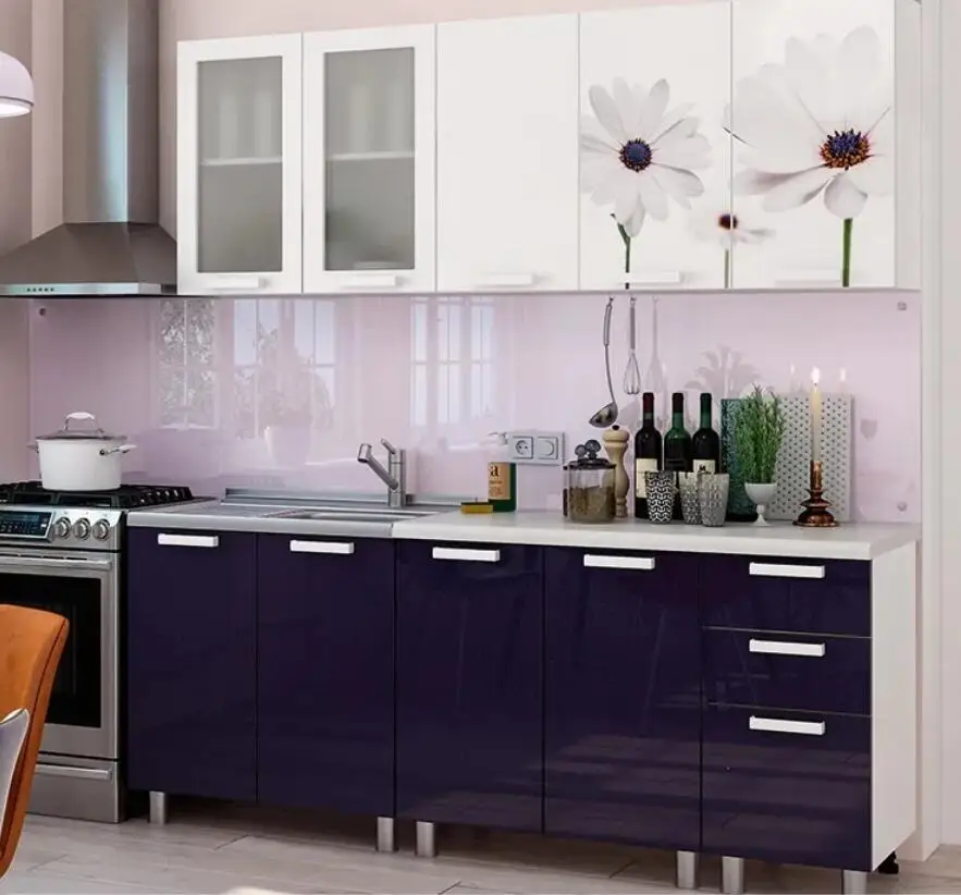 Kitchen With Worktops Solid Countertops With Drawers Mdf