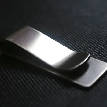 

Unisex Storage Mini Money Clip Stainless Steel Metal Wallet Credit Card Clamp Pocket Fashion Cash Holder Vintage Brass Para