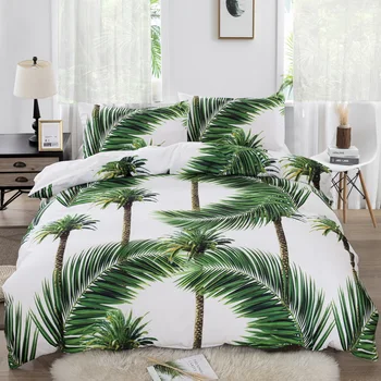 

Rainforest Plant Bedding Set Pillowcases Comfortable US Twin EU Double Comforter Quilt Cover Home Textile Bed Duvet Cover Set