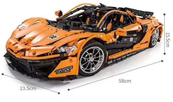 13090 пресс-формы King MOC Technic серии моделей Супер гоночный автомобиль 1:8 Модель Строительный блок кирпичи игрушки подарок для детей - Цвет: without original box