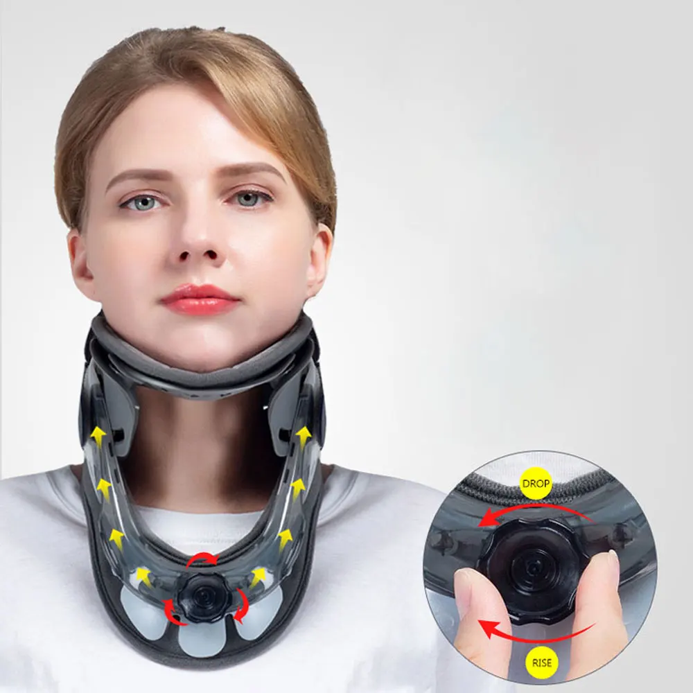 ThreePowerCervicalTractionDeviceNeckPostureCorrectionCorsetSpineSupportBeltNeck
