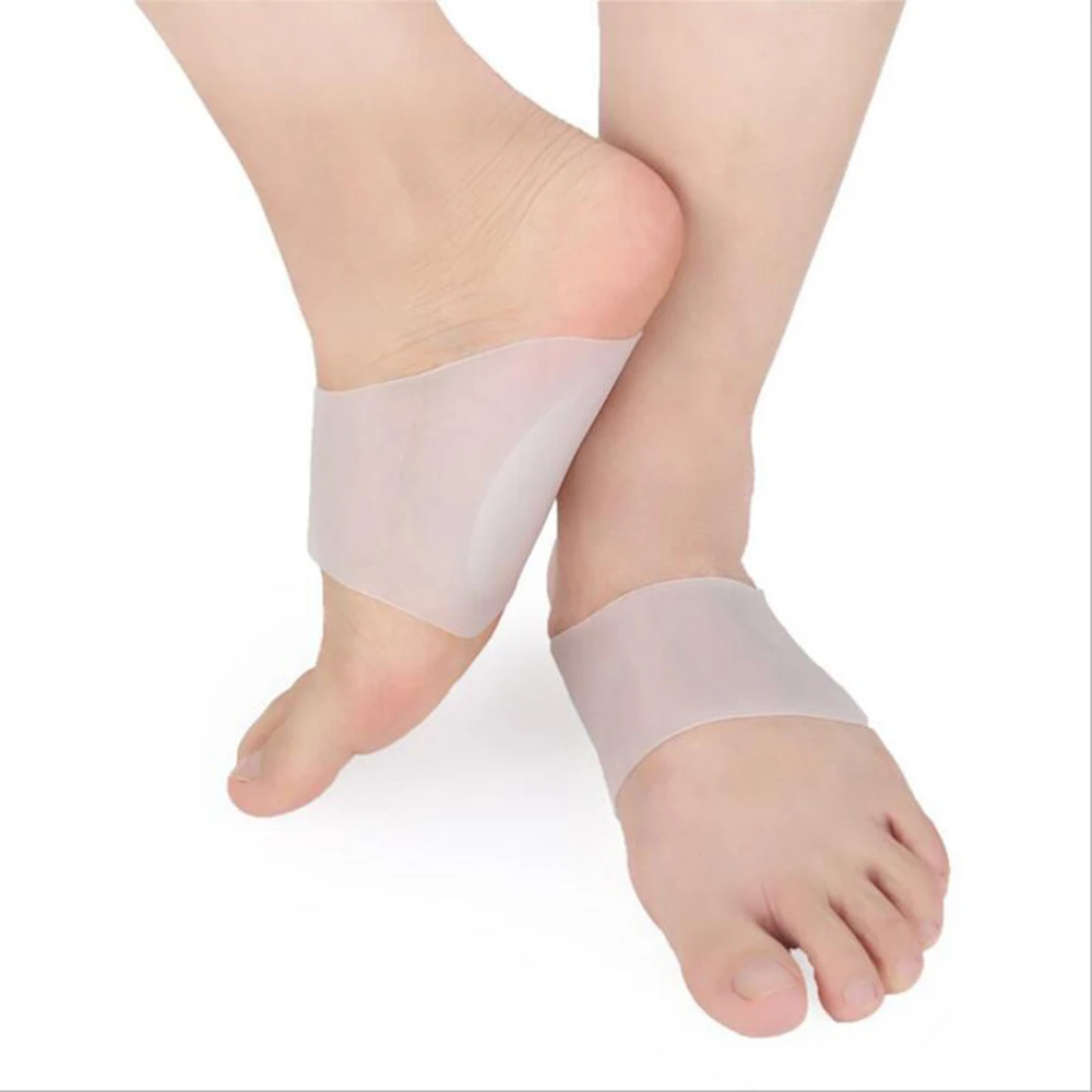 Silicone Flat Orthotic Pad Feet Insole Foot Arch Support Men Arch Corrector Plantar Fasciitis Orthopedic Insoles 2