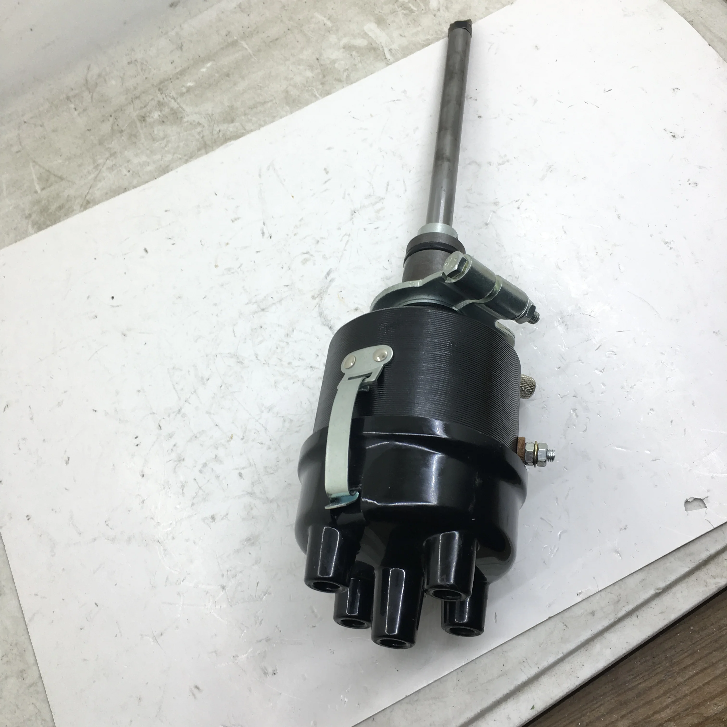 SherryBerg complete black Distributor points style 6/12 volt Fits 134L 134F 4cyl FOR jeep Willys MB CJ2A CJ3B