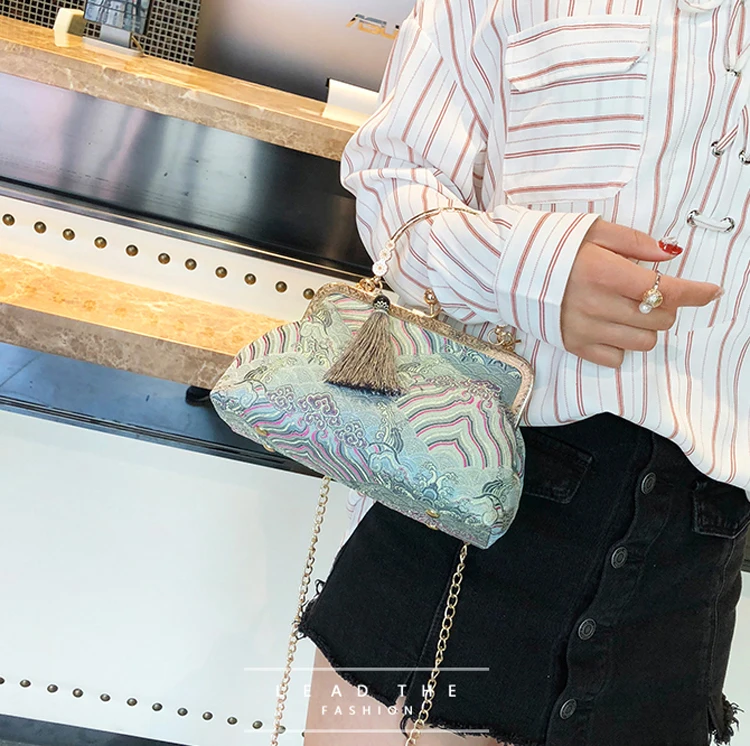 vintage bag bags women chain shoulder crossbody bag women's handbags (22)