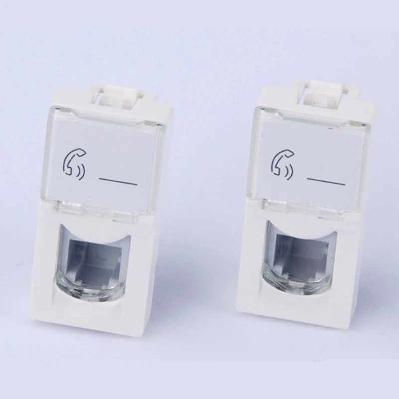 

50pcs/lot Legrand style cat3 phone module LEGRAND section free call module French module 78730