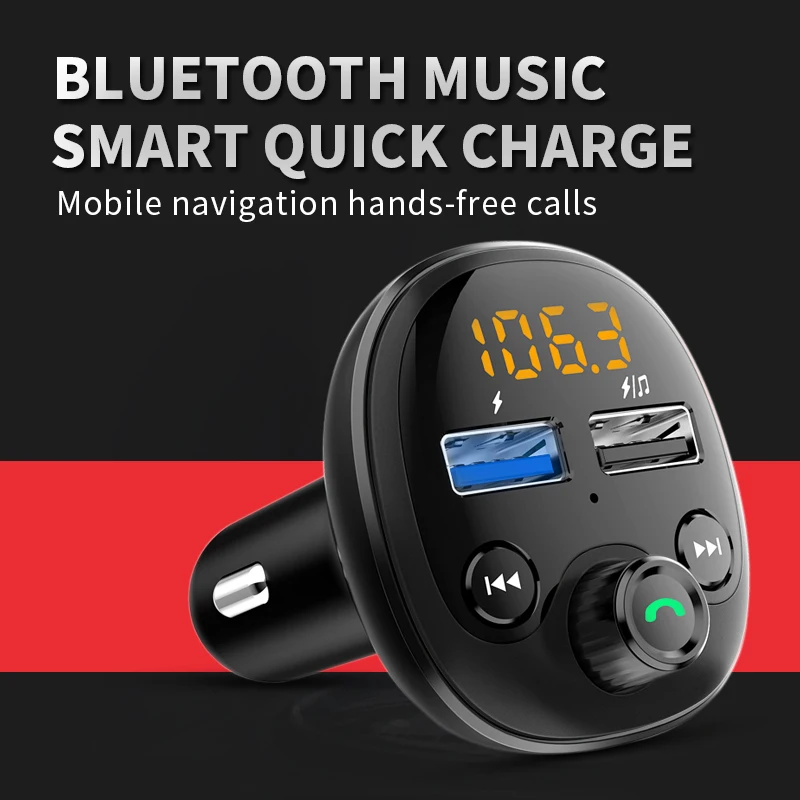 3 0 Автомобильное зарядное устройство USB Bluetooth громкой связи mp3 плеер/телефон на