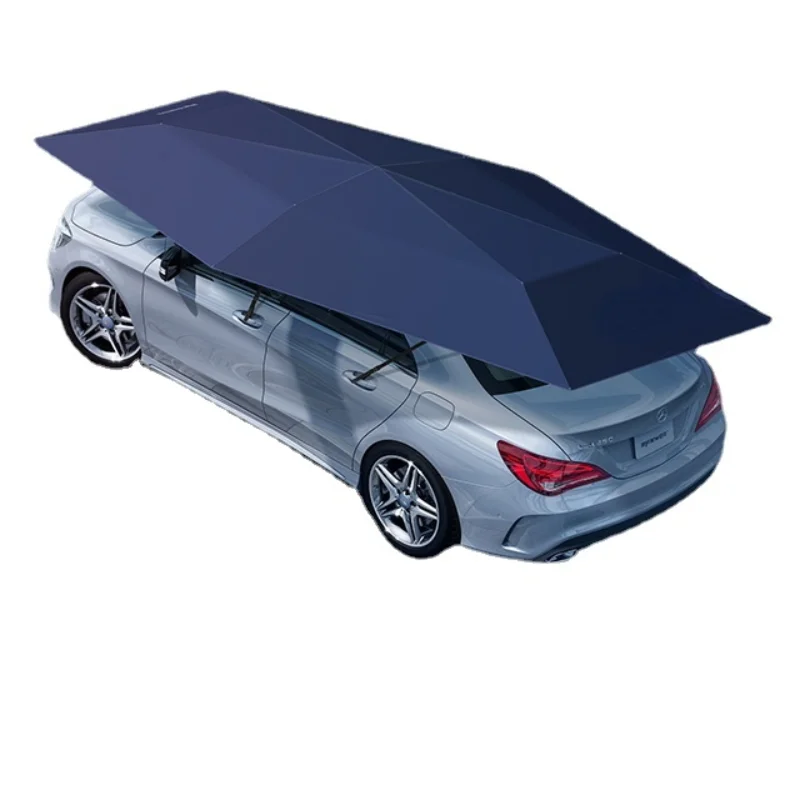 

4.2M 4.8M Automatic Car Exterior Accessories with Wireless Remote Controller car umbrella Gray blue Black color NEW