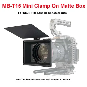 

Portable Light Shading Bucket MB-T15 Mini Matte Box Integrated Shading Hood for DSLR mirrorless style cameras