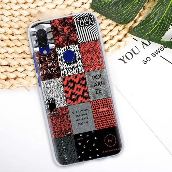 Twenty One Pilots Чехлы для Xiaomi Redmi K20 Pro Note 7 7S Y3 Note 6 5 Plus 6A 7A S2 GO жесткий чехол для телефона - Цвет: 10