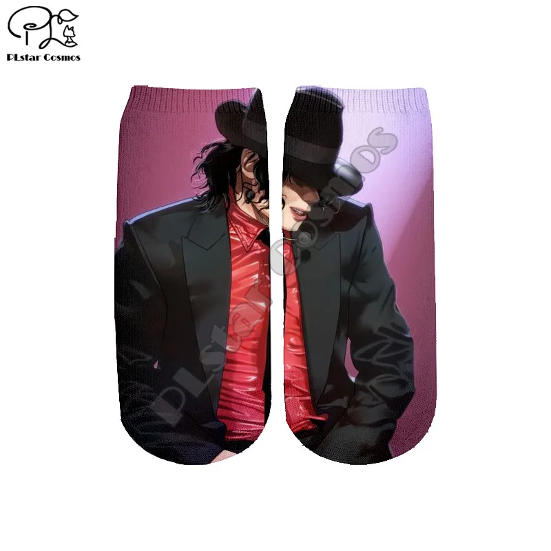 PLstar Космос Прямая ; Майкл Джексон моды 3dprint Для женщин/мужчин/для мальчиков и девочек, в стиле Харадзюку; цветная повседневная обувь короткие носки Style1 - Цвет: 06