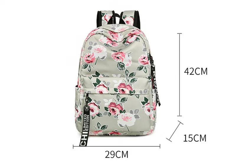 best Stylish Backpacks Women Flower Printing Laptop Backpacks School Bags for Teenager Girls Rucksack Travel Backpack Women Mochila Feminina Sac a Dos stylish eco friendly backpacks