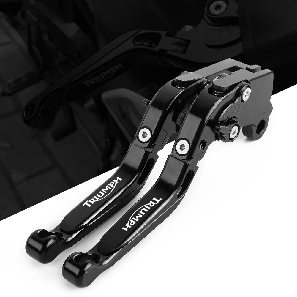 Color : Brown JINBINB Logo//Fit for Triumph Tiger 800 XC//XCX//XR//XRX 2015 2016 2017 2018 CNC r/églable Pliant Extensible Moto Frein Leviers dembrayage