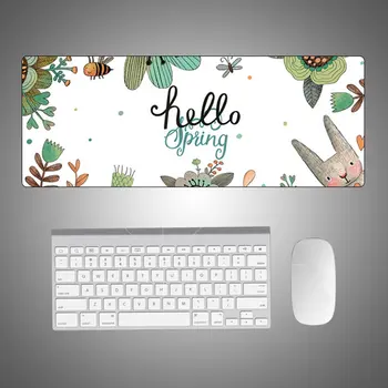 

Extra Large Mouse Pad Gaming Mousepad Anti-slip Flower Pattern Gaming Mouse Mat with/without Locking Edge Four Size
