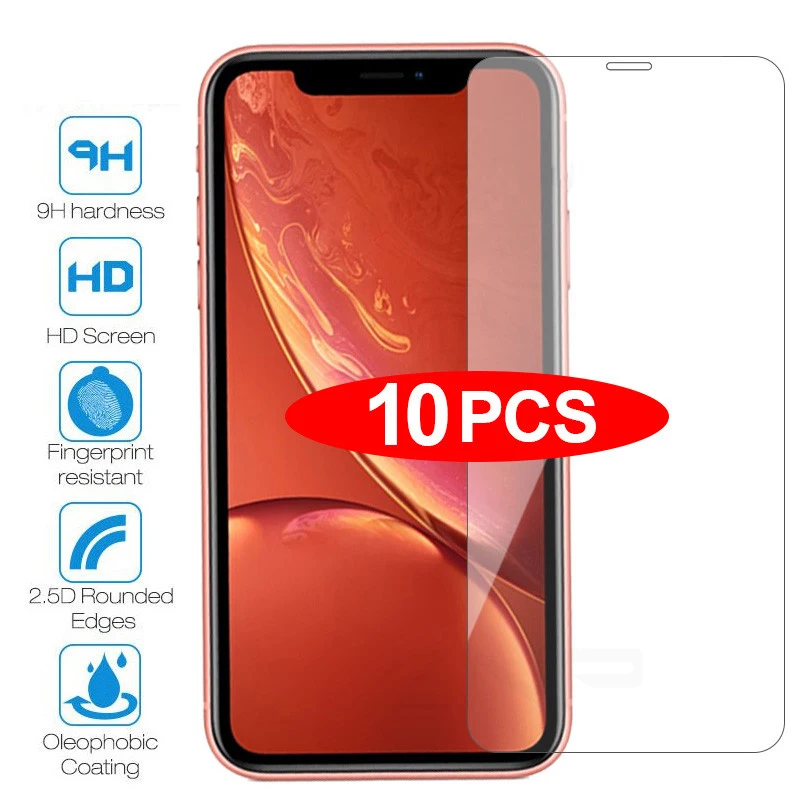 10Pcs Tempered Glass For iPhone 11Pro Max 6 6s 7 8 Plus 5 5s 5c SE
Screen Protective Film For iPhone X XS Max XR Glass Protector