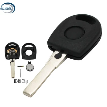 

Key Shell Case Fob with Light for Volkswagen (Skoda Seat) With ID48 Chip