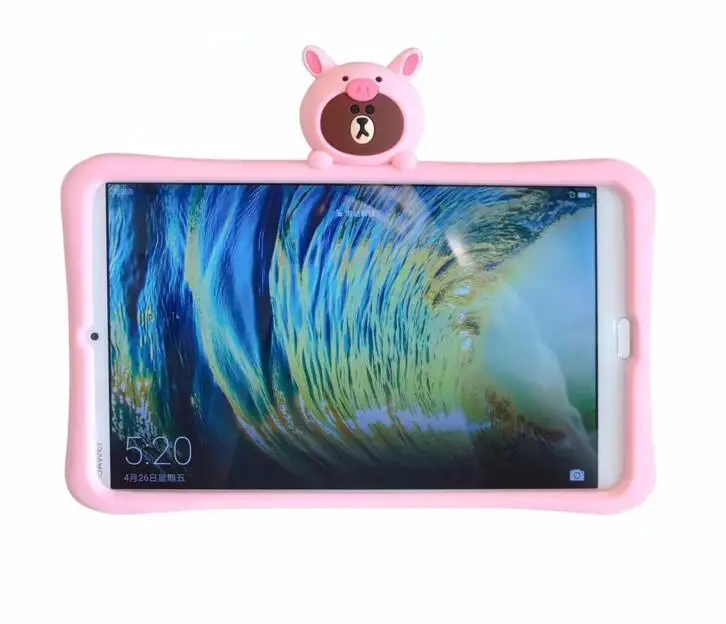 pink Детский Силиконовый противоударный чехол для Apple IPad 10,2 '' детский чехол-подставка для IPad 10,2 дюймов IPad 7th Gen чехол для планшета+ ручка - Цвет: pink