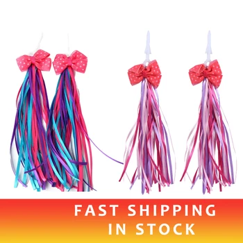 

1/2 Pair B/C Type Children Bike Streamers Bicycle Handlebar Ribbon Kids Scooter Tassels Girls Boys Bike Handlebar Toy Decoration