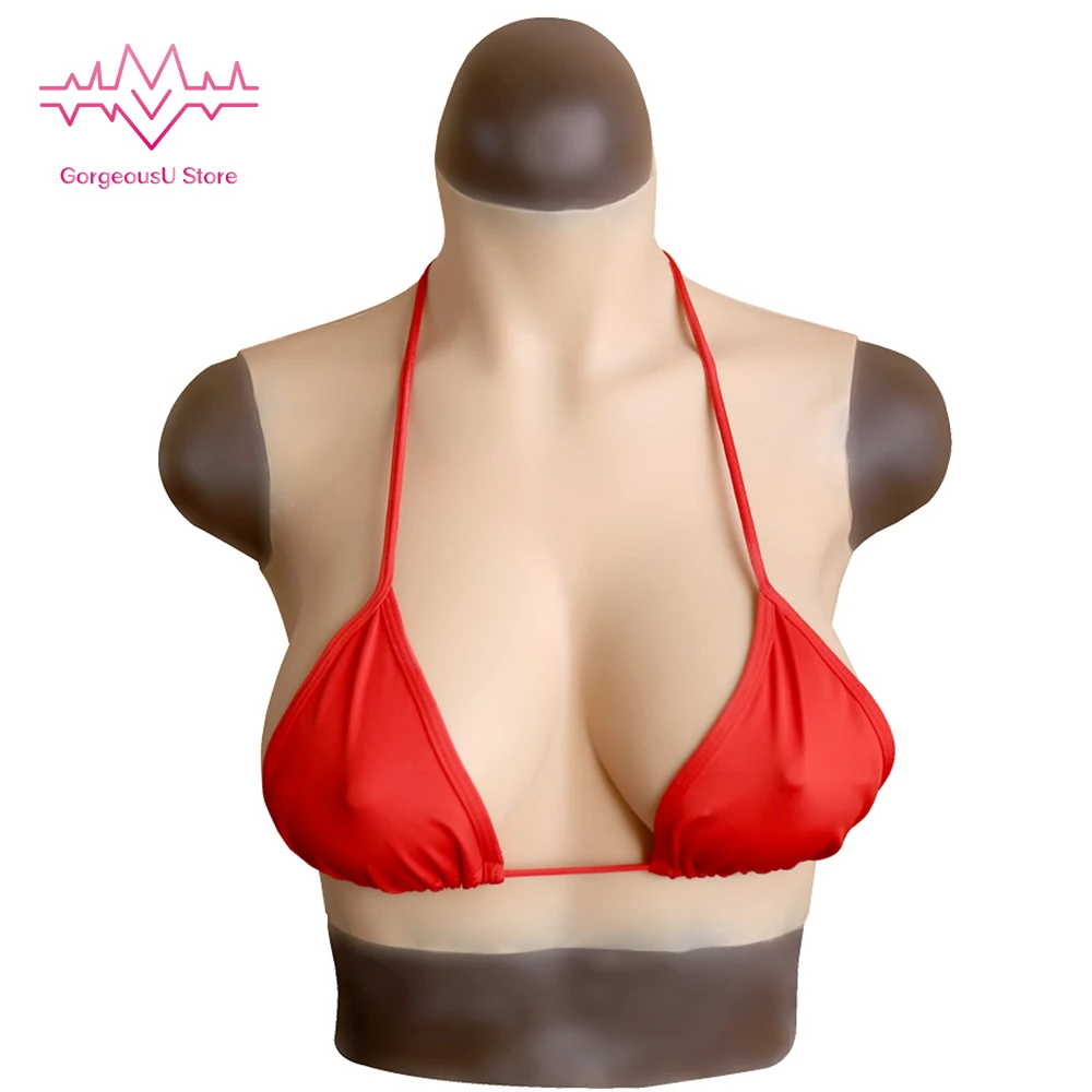 

Silicone Breast Forms Fake Boobs L Size D Cup Silk Cotton Filler for Crossdresser Dragqueen Shemale Transgender Crossdressing