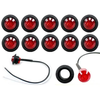 

Car 12V Truck LED Side Marker Turn Signal Lights Red Amber Rear Marker Lamp Car External Lights