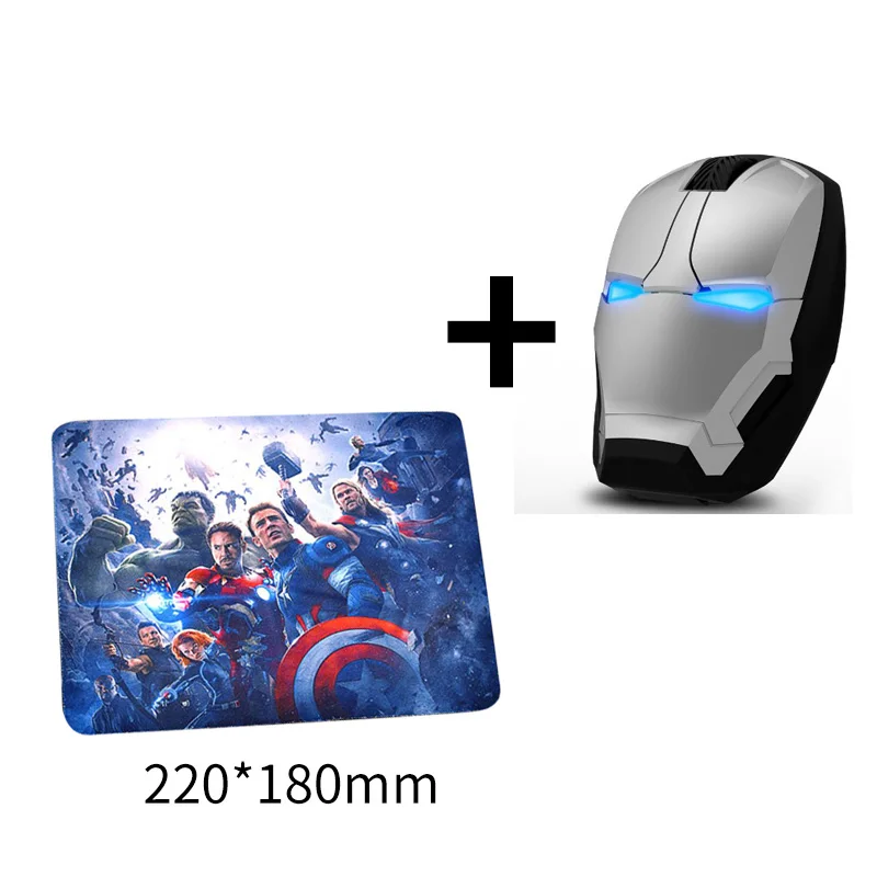 silver mouse pad Мышь Стандартный электронный модуль беспроводной 3d Мини Новое поступление Топ Мода Рекомендуемая компьютерная мышь «Железный человек» Беспроводная игровая геймерская компьютерная мышь - Цвет: silver mouse pad