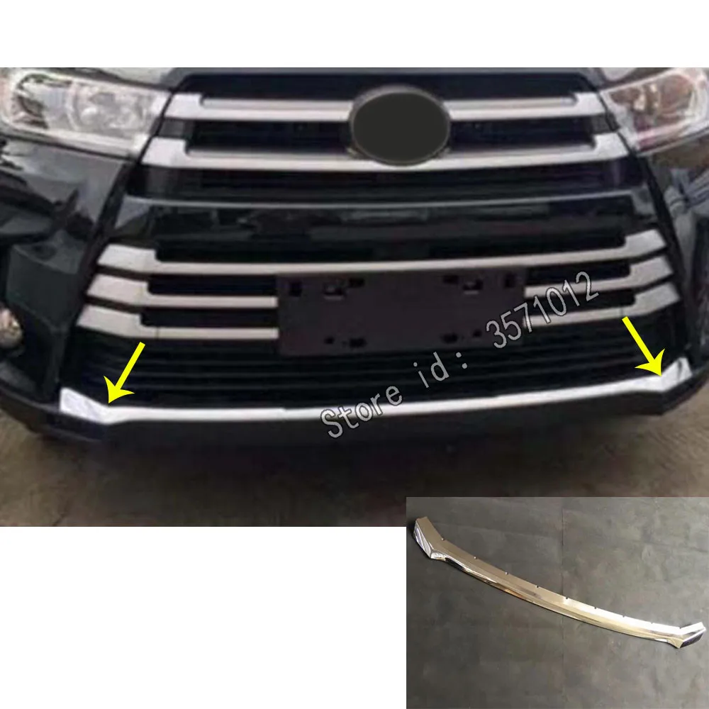 Для Toyota Highlander автостайлинг кузова ABS хромированная гоночная накладка на двигатель Решетка переднего бампера решетка крышки, часть