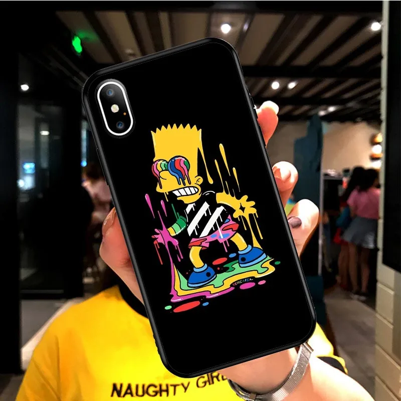 TPU Чехол Kiss my ass для iPhone 7, 8 Plus, чехол для iPhone X, XS, MAX, XR, забавный мультяшный силиконовый чехол для телефона s, для iPhone SE, 6, 5S, 6S Plus - Цвет: TPU