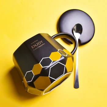 

Creative Personalized Geometric Office Coffee Mug Nordic Mugs Original Coffee Cup Spill Proof Milk Mug Novelty Cups 2020 II50MKB