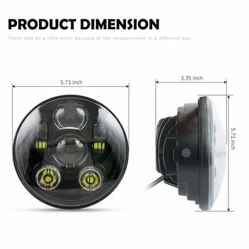 

New Motorcycle Headlamp High quality 12-24V DC Headlight Parts Lighting