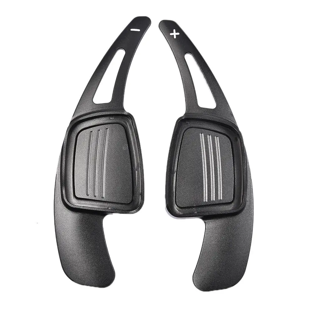 1 Pair Of Car Steering Wheel Shift Paddles Aluminum Shift Paddles Extension For Audi A3 A4L A5 S3 S4 Q2 Q5 Q7 TT TTS - Цвет: Black