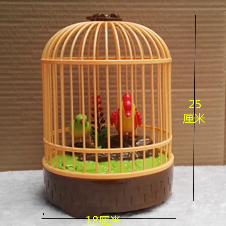 Electric CHILDREN'S Toy Birds Birdcage Will Call Talking Moving Electric Toys Educational Fun Model Bird