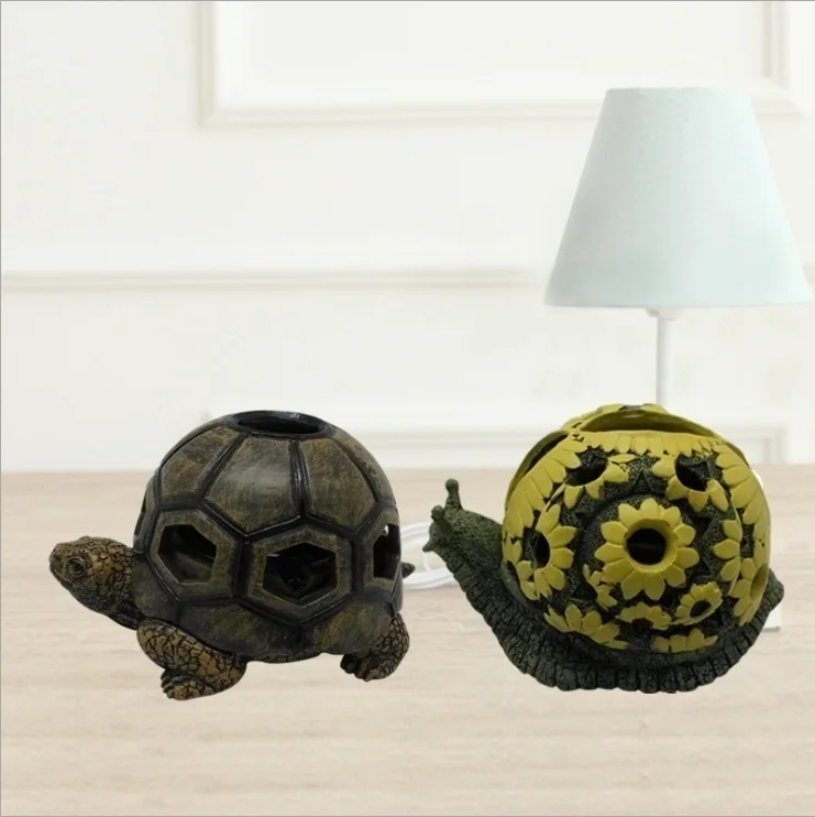 Windproof Cartoon Tortoise Animal Cinzeiro, Criativo Turtle